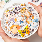 Waterproof Cute Animal Cartoon Stickers - 50PCS,Stickers